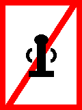 Tafelzeichen: Festmache- und Liegeverbot